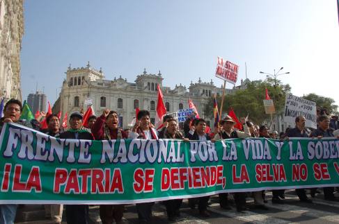 Frente Nacional por la Vida y la Soberanía, protesta con un verdadero sentir nacional.